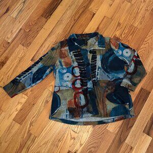 Abstract Design Ali Miles Jacket/Shirt - NWOT